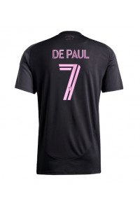 Inter Miami Rodrigo De Paul #7 Jalkapallovaatteet Vieraspaita 2025-26 Lyhythihainen